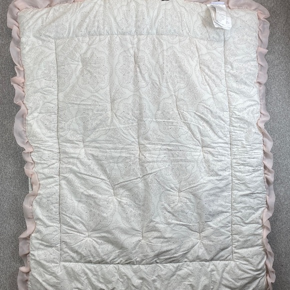 The Peanutshell crib comforter roses polka dot pink princess cottagecore girls - Picture 7 of 8